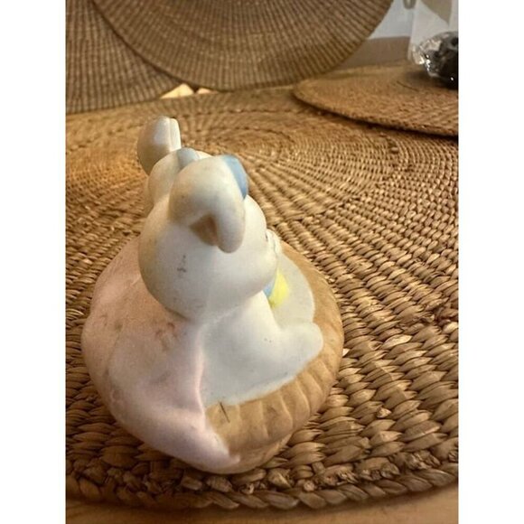 Ceramic Easter Bunny Duo with Basket - Picture 6 of 6